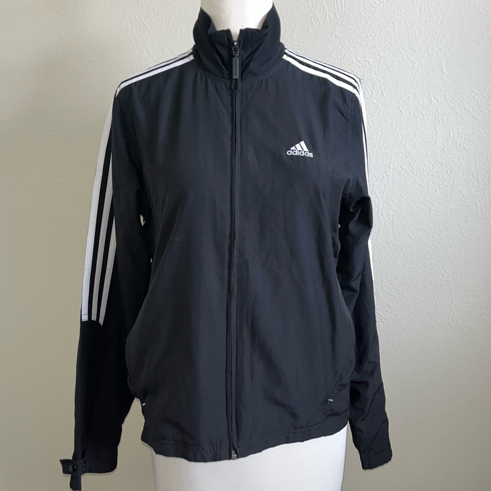 Classic Adidas Three Stripe Track Jacket